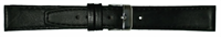 Bild von Kalbleder flach, glatt und genäht schwarz 12-24mm