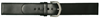 Bild von Kalbleder gleichlaufend Titanschließe schwarz 12 - 20 mm Anstoß