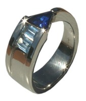 Bild von Ring Edelstahl gefasst 52-62