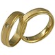Bild von Ring Edelstahl PVD Gold mit Zirkonia Gr. 50-62 