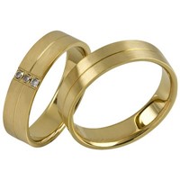 Bild von Ring Edelstahl PVD Gold Gr. 56-70