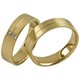 Bild von Ring Edelstahl PVD Gold mit Zirkonia Gr. 50-62 