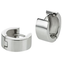 Bild von Creolen Edelstahl glänzend oder matt verschiedene Größen von 2mm bis 6,5mm Breite  
