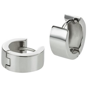 Bild von Creolen Edelstahl glänzend oder matt verschiedene Größen von 2mm bis 6,5mm Breite  