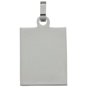 Bild von Gravurplatte Edelstahl vierkant Edelstahl 1,4mm stark 20x25mm 
