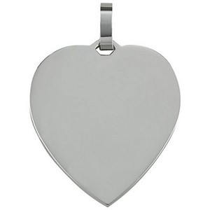 Bild von Gravurplatte Edelstahl Herz 1,4mm stark 25x25mm   
