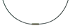 Bild von Edelstahldraht 1mm kunststoffummantelt Magnetverschluß schwarz 38-50cm lang