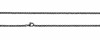 Bild von Erbsenkette 3,0mm Edelstahl mit Karabiner 42-50cm lang PVD Schwarz