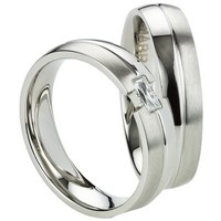 Bild von Ring Edelstahl ohne Stein Gr. 54-74