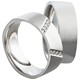 Bild von Ring Silber 925/- rhodiniert mit Zirkonia Gr. 50-62 
