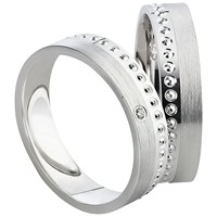 Bild von Ring Silber 925/- rhodiniert Gr. 54-70