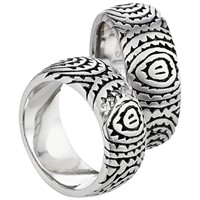 Bild von Ring Edelstahl mit gefassten Zirkonia Gr. 48-62