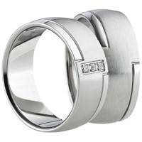 Bild von Ring Edelstahl ohne Stein Gr. 54-70