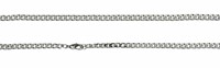 Bild von Flachpanzerkette 2,0x1,0mm Silber 925/- rhod. 36-70cm lang