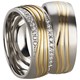 Bild von Ring Edelstahl PVD Gold bicolor Gr. 54-70 