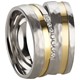 Bild von Ring Edelstahl PVD Gold bicolor Gr. 54-70 