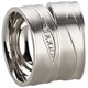 Bild von Ring Edelstahl mit gefassten Zirkonia Gr. 50-66