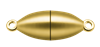 Bild von Edelstahl Schlößchen Olive 6,5mm matt  PVD gelb