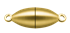 Bild von Edelstahl Schlößchen Olive 6,5mm matt  PVD gelb