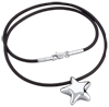 Bild von PU Kette 45cm mit Stern matt oder poliert