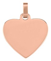 Bild von Gravurplatte Edelstahl Herz 1,4mm stark 25x25mm