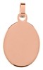 Bild von Edelstahlplatte oval PVD rosé 16x21mm oder 20x25mm