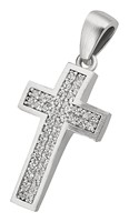 Bild von 925-/ Anhänger rhod. Kreuz 