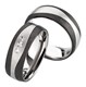 Bild von Ring Titan-Carbon mit gefasstem Diamant 0,015 CT W/Si Gr. 50-62 