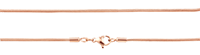 Bild von Schlangenkette Silber 925/- rosé vergoldet 1,0mm 36-55cm lang 