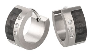 Bild von Creole Titan Carbon matt  6,5mm breit, 9mm Durchmesser 