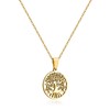 Bild von Edelstahl Collier PVD Gold 42cm+3cm Lebensbaum