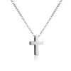 Bild von Edelstahl Collier mit Anhänger Kreuz