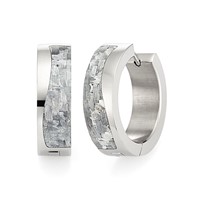 Bild von Creole Titan Carbon glänzend 6mm breit, 15mm Durchmesser