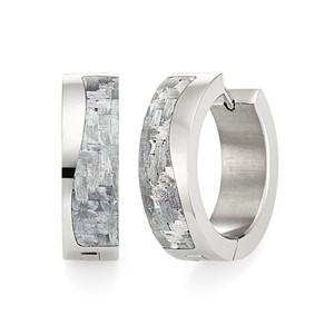 Bild von Creole Titan Carbon glänzend 6mm breit, 15mm Durchmesser