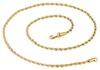 Bild von Kordelkette 1,8mm Edelstahl mit Karabiner 42-70cm lang PVD Gold