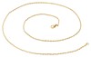 Bild von Singapurkette Edelstahl 1,6mm 42-70cm PVD Gold