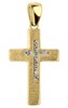 Bild von 925-/ Anhänger rhod. Kreuz vergoldet