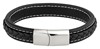 Bild von Lederschmuckband 21cm schwarz