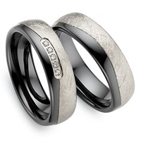 Bild von Partnerringe Titan-Keramik / 6mm