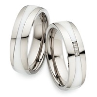 Bild von Partnerringe Titan-Keramik / 6mm