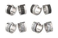 Bild von Creole Titan Carbon matt  6,5mm breit, 9mm Durchmesser