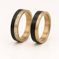 Bild von Partnerringe Titan-Carbon  
