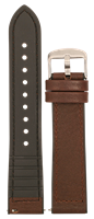 Bild von Büffelleder mit Silikonunterlage 20-22mm / 4 Farben  