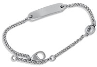 Bild von Edelstahl Kinderarmband 12/14cm lang Schutzengel klein