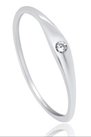 Bild von Damen Silberring 925/- rhod. Gr. 50-62