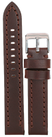 Bild von Chronoband gepolstert und genäht, weich, HANDMADE 18-22mm / 2 Farben 