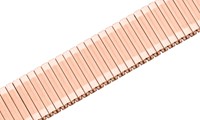 Bild von Zugband Edelstahl 22/18mm PVD rosé mit Teleskopanstoß