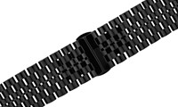 Bild von Metallband Edelstahl massiv 22mm PVD schwarz