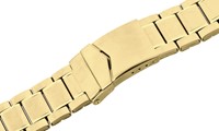 Bild von Metallband Edelstahl teilmassiv 22/20mm 24/22mm verschiedene Farben 