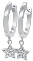 Bild von 925/- Creolen Stern mit Zirkonia